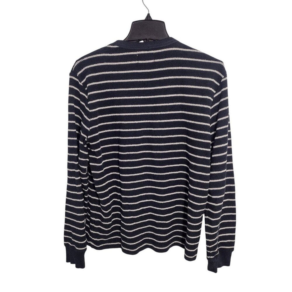Taylor Stitch The Adams Terry Sweatshirt L Nautical Organic Cotton Preppy Blue - Picture 3 of 5